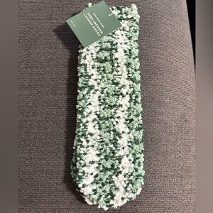 Bath & Body Works Shea-Infused Green and White Socks